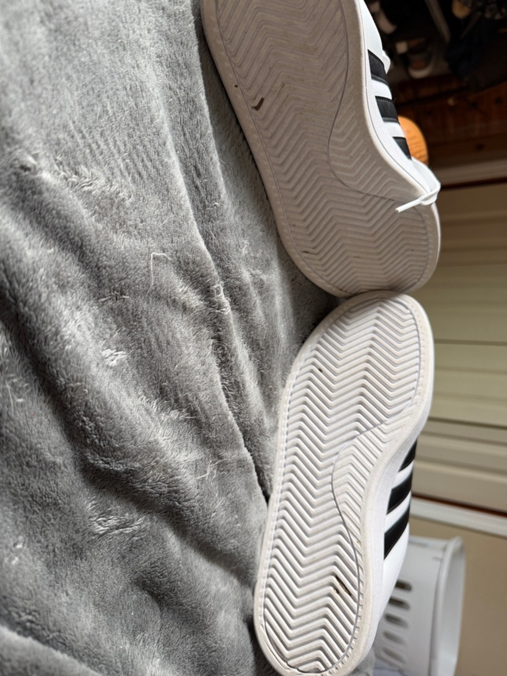 adidas White Sneakers with Black Three-Stripes - Picture 7 of 7